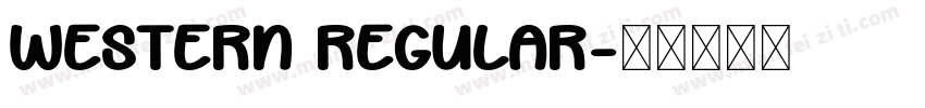Western Regular字体转换